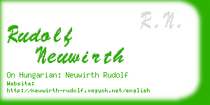 rudolf neuwirth business card